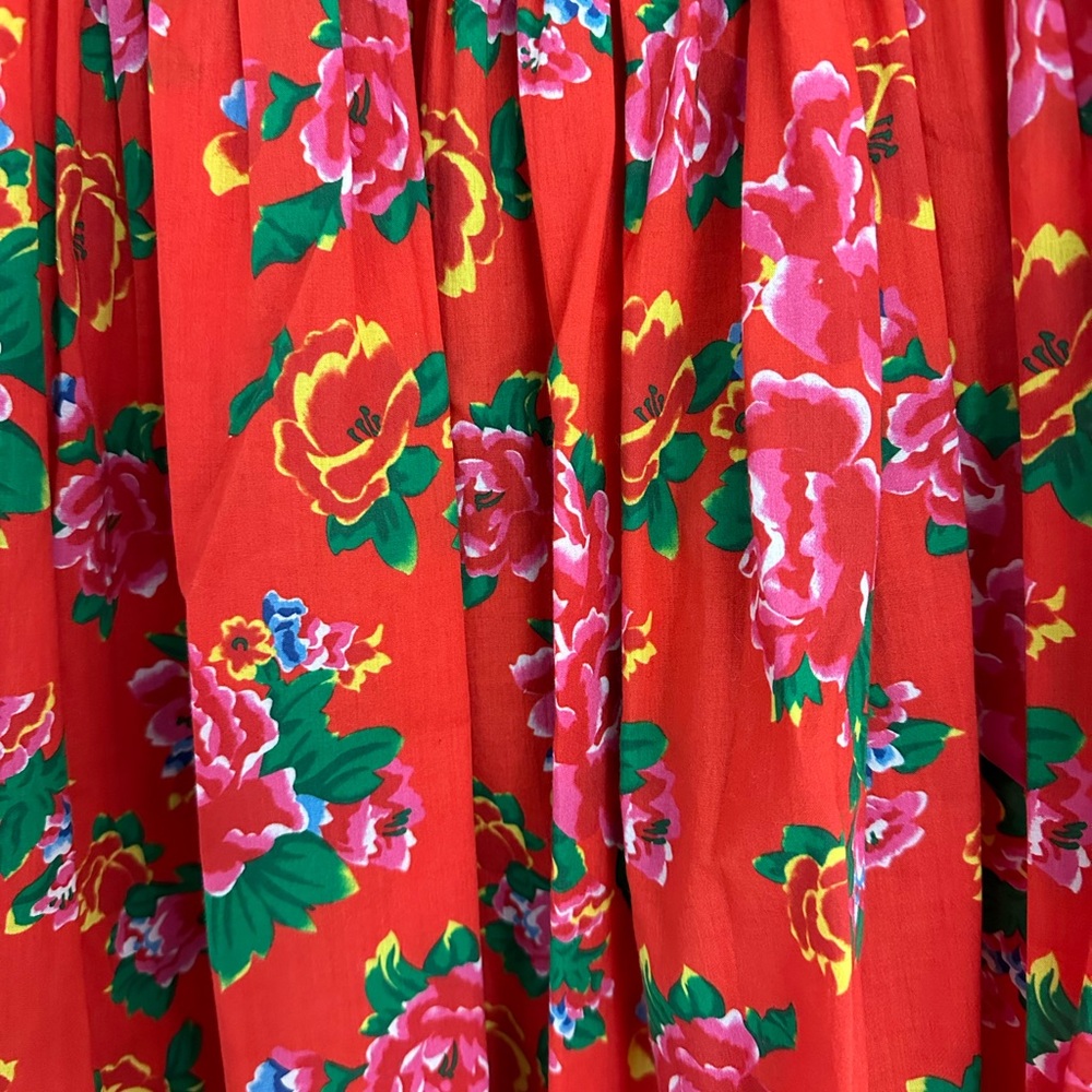 RHODE A-Line Red Floral Dress - Picture 7 of 7